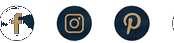 Facebook · Instagram · Pinterest · Email